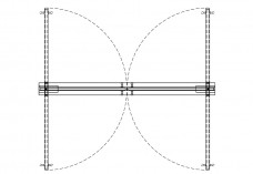 Double Door top view | FREE AUTOCAD BLOCKS