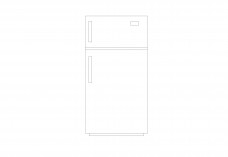 Fridge Elevation | FREE AUTOCAD BLOCKS