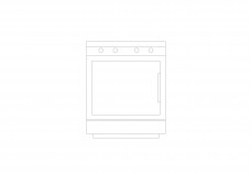 Oven Elevation | FREE AUTOCAD BLOCKS