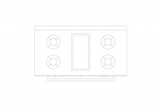 Oven Top View | FREE AUTOCAD BLOCKS