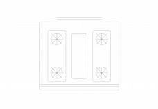 Oven Top View | FREE AUTOCAD BLOCKS