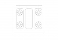 Oven Top View | FREE AUTOCAD BLOCKS