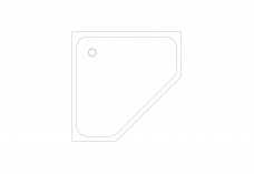 Shower Tray Top View | FREE AUTOCAD BLOCKS