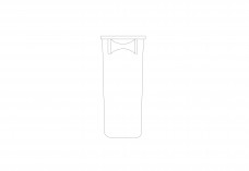 Trash Bin Elevation | FREE AUTOCAD BLOCKS