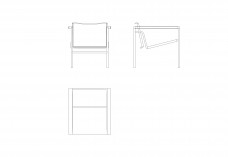 LC1 Armchair by Le Corbusier | FREE AUTOCAD BLOCKS