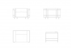 LC3 Armchair by Le Corbusier | FREE AUTOCAD BLOCKS