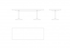 LC11 Table by Le Corbusier | FREE AUTOCAD BLOCKS