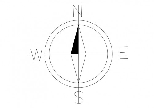 North Symbol Map