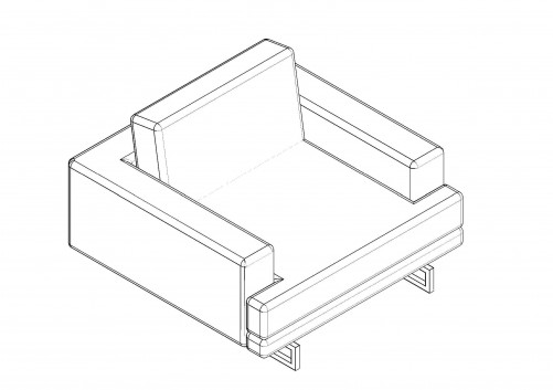 3d Armchair Free Cads