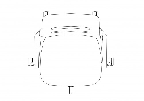 OFFICE CHAIR TOP VIEW | FREE CADS