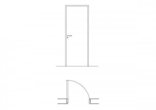 SINGLE DOOR DRAWINGS | FREE CADS