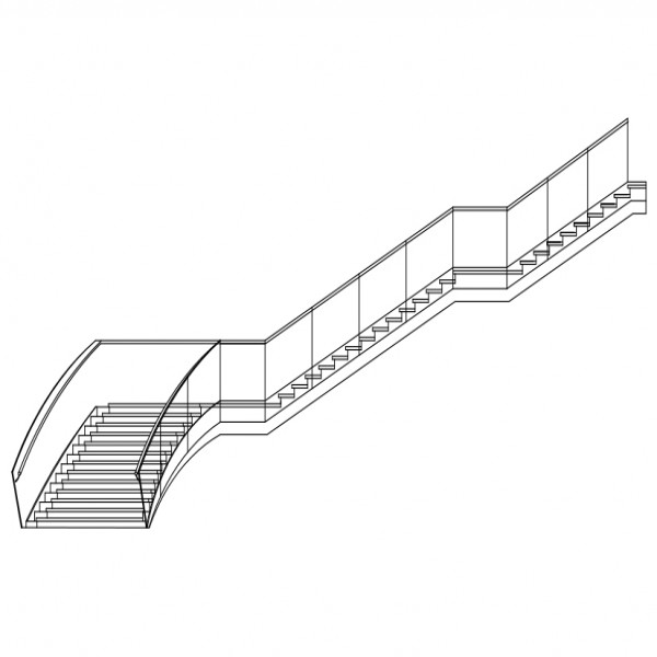 STAIRCASE ELEVATION | FREE CADS