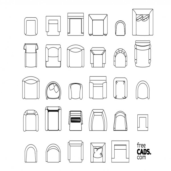 ARMCHAIRS BUNDLE | FREE CADS