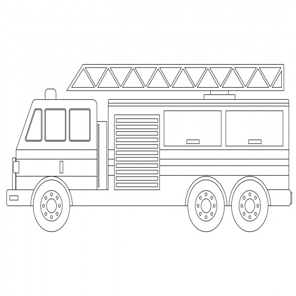 FIRE TRUCK ELEVATION | FREE CADS