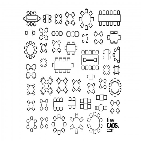 DINING SET-UP BUNDLE | FREE CADS