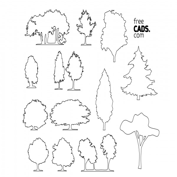 TREES BUNDLE | FREE CADS