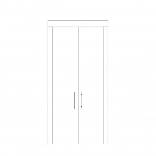 DOUBLE DOOR ELEVATION | FREE CADS